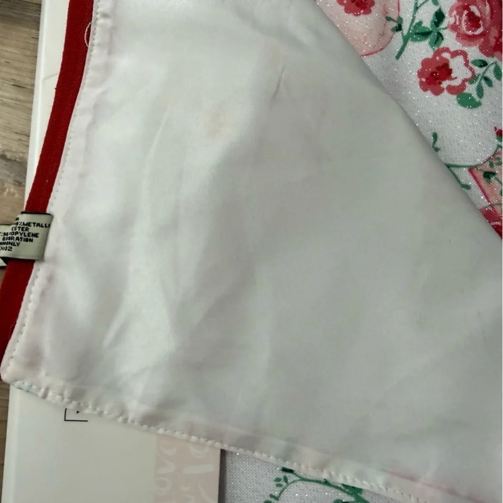 NEW Rachel Zoe Roses & Hearts Placemats 4pc Set 13x19 Valentines Sweetest *read